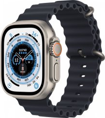 Apple Watch Ultra GPS + Cellular 49mm Titanium Case Ocean Band Modrý  (MQFK3FD/A)