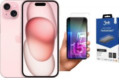 Apple iPhone 15 256GB Pink (MTP73) + FlexibleGlass