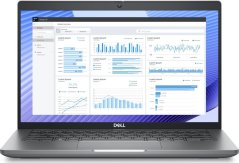Dell DELL Precision 3490 Intel Core Ultra 7 155H Mobilna stacja robocza 35,6 cm (14") Full HD 16 GB DDR5-SDRAM 1 TB SSD NVIDIA RTX 500 Ada Wi-Fi 6E (802.11ax) Windows 11 Pro Sivý