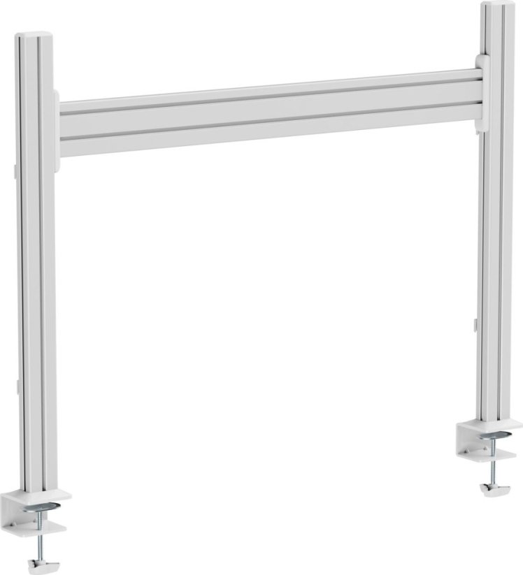 InLine InLine® Srokovwall Tischhalterung, Panel Aluminium 1m inkl. 2 Stützen 0,86m