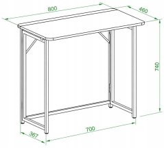 Techly biele 80 cm x 46 cm