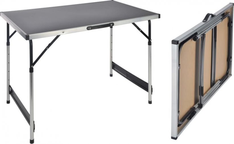 HI skladaný stół, 100 x 60 x 94 cm, aluminiowy