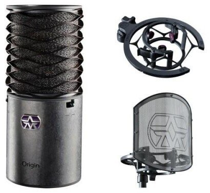 Aston Microphones Origin Bundle Mikrofon pojemnościowy + držiak + pop filtr (0504-ABG44-001)