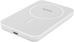 Deltaco Išorinė baterija 5000 mAh DELTACO, bevielis įkrovimas, PD 20 W,magnetas,baltas / PB-Q1006 / 1903253