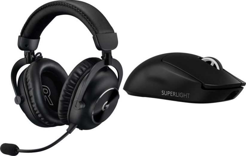 Logitech G Pro X2 Lightspeed Czarne (981-001263) + G PRO X SuperLight 2  (910-006630)