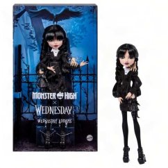 Mattel Monster High x Wednesday Addams Czarna sukienka (JNJ91)