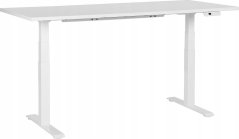 Beliani Biurko regulowane elektrycznie 180 x 72 cm biele DESTIN III Lumarko!