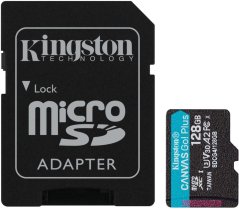 Kingston Canvas Go! Plus (Gen4) MicroSDXC 128 GB Class 10 UHS-I/U3 A2 V30 (SDCG4/128GB)