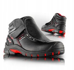 VM Footwear Trzewiki ochronne VM FOOTWEAR Bolton 5080-S3L, rozm. 45, czarno-czerwone
