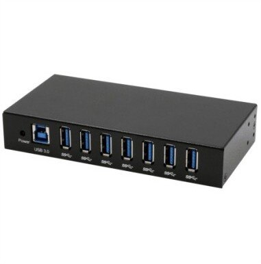 Exsys Sada huba USB 3.2 Gen 1 z 7 portami do montażu na szynie DIN (EX-11237HMS-2) (15.06.3495)