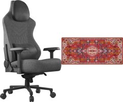 Secret Gear Gaming Chair FX1 Grey + Podkładka Secret Gear Carpet Diem XD-2