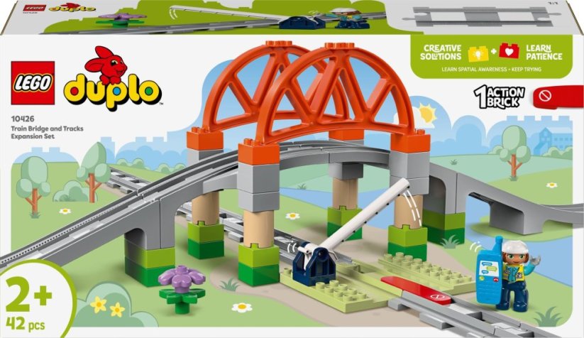 LEGO Duplo Most i tory kolejowe — zestaw rozszerzający (10426)