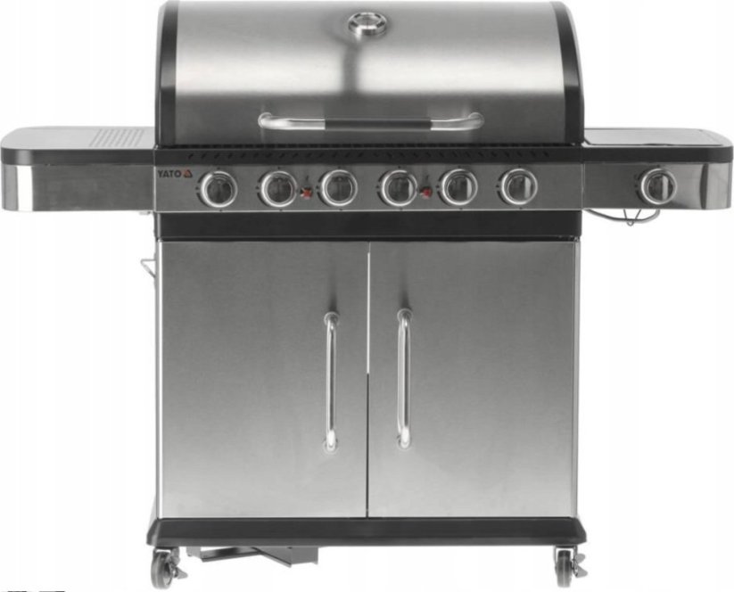 Yato YG.GAS GRILL 6+1 STAINLESS STEEL 20.2KW