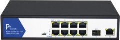 Value Prepínač VALUE PoE+ Gigabit Ethernet, 8+2 porty Uplink (1x GbE + 1x SFP)