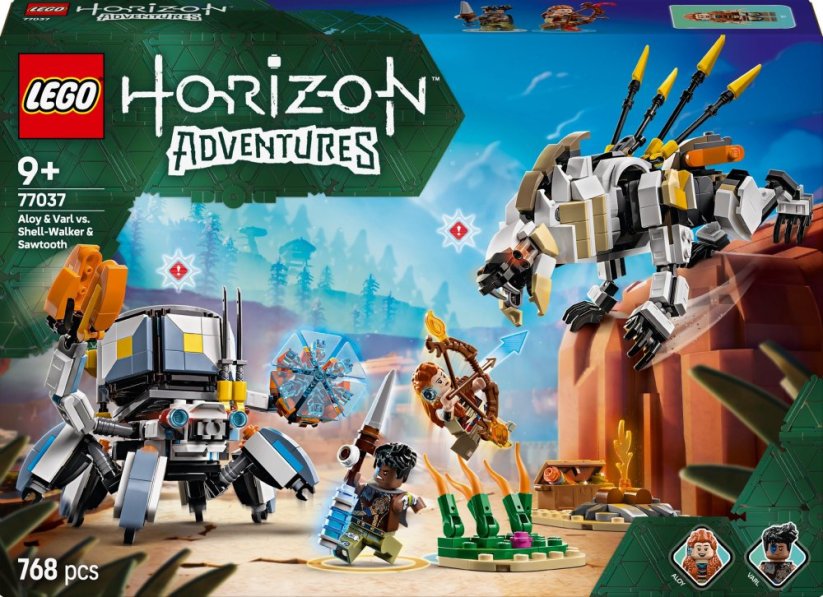LEGO Horizon Aloy i Varl kontra krabołaz i piłoząb (77037)