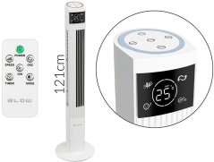 Powermat ventilátor kolumnowy XXL 125cm 90W Biely