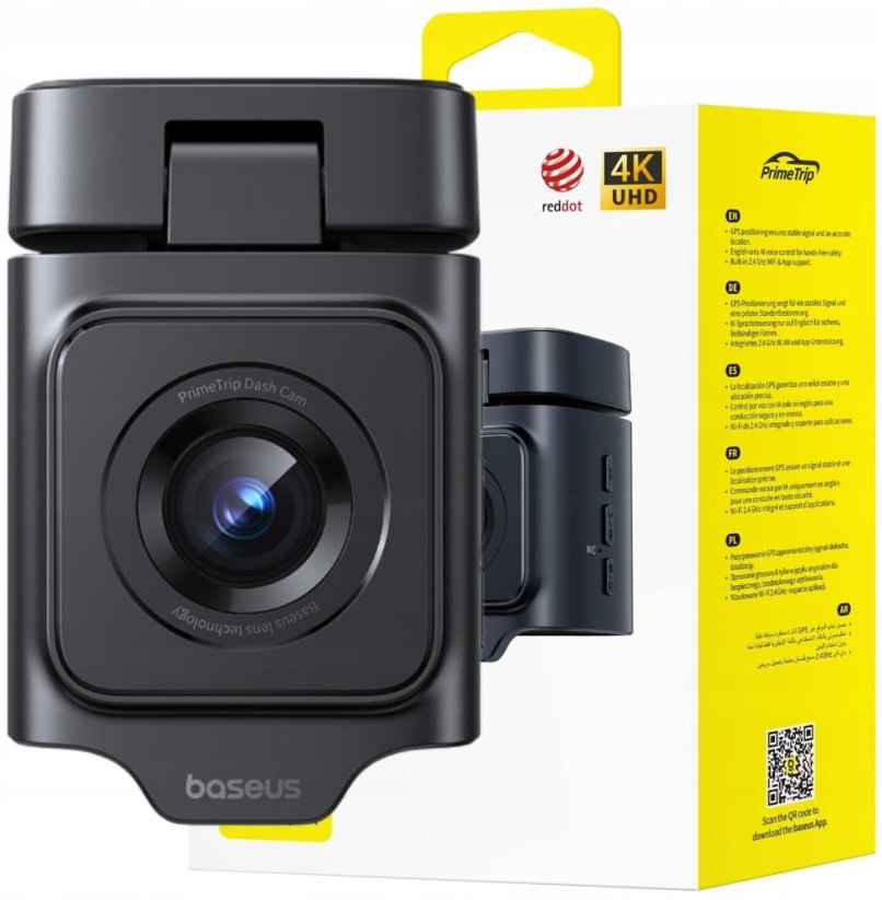Baseus Baseus PrimeTrip VD1 Pro Dash Cam 4K Super Capacity, Black