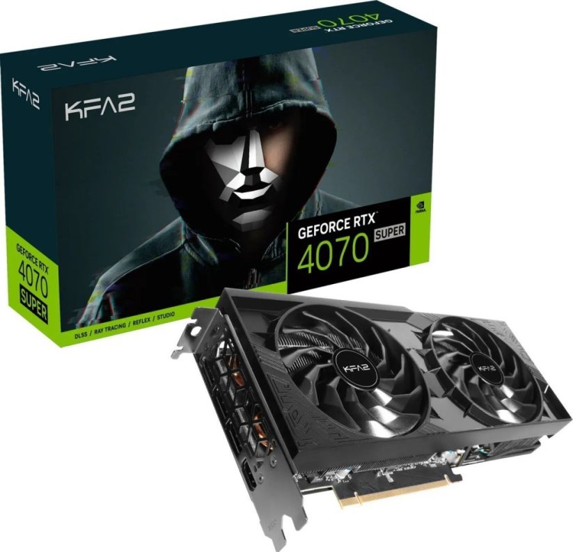 KFA2 GeForce RTX 4070 SUPER 1-Click OC 2X 12GB GDDR6X (47SOM7MD9PSK)