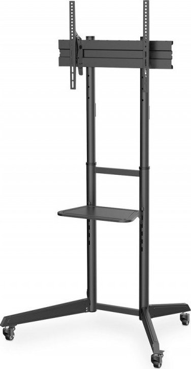 Digitus Stojak mobilny pojedynczy z półkš 1xLCD max. 70' max. 50kg, VESA max. 600x400