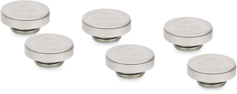 Thermal Grizzly Korek zamykający DeltaMate Plug mosiężny - Gloss Nickel, 6 sztuk (TG-DM-FIT-6309)