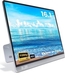 Ekleer EKLEER 16" Portable LCD Display USB Type-C ink. Travel Pouch