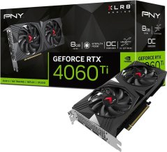 PNY GeForce RTX 4060 Ti XLR8 Gaming Verto OC Dual Fan 8GB GDDR6 (VCG4060T8DFXPB1-O)