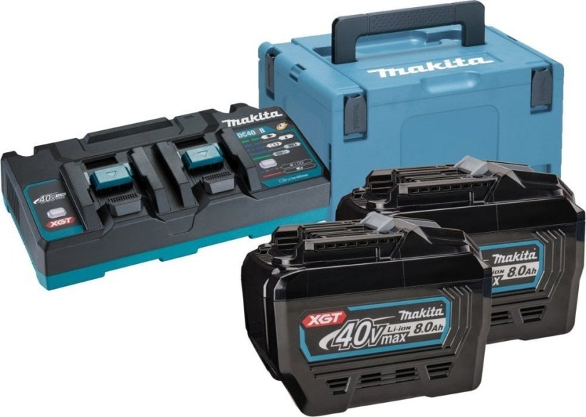 Makita Battery and charger set MAKITA 40V MAX XGT 2x8.0Ah