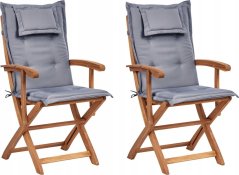 Beliani kreslo ogrodowe drevo Grafitový MAUI II Lumarko!