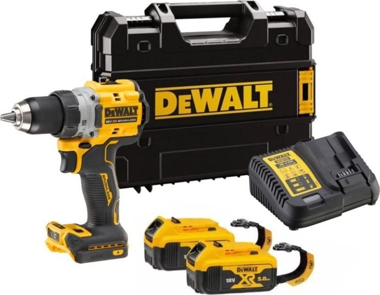 Dewalt DEWALT. SCREWDRIVER 18V   DCD800P2T 90Nm 2x5.0Ah BL TSTAK LANYARD READY