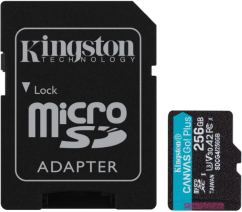 Kingston Canvas Go! Plus (Gen4) MicroSDXC 256 GB Class 10 UHS-I/U3 A2 V30 (SDCG4/256GB)