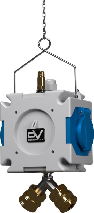 Doktorvolt Rozdzielnica visiaca mDV 2x230V ze złączem pneumatycznym 1,5m łańcuszek Doktorvolt 2756
