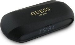 Guess Guess Bluetooth headphones GUTWSC2MCDSK TWS + docking station black/black Elongated Metalic Printed Logo