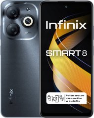Infinix Smart 8 3/64GB Čierny  (I/X6525/3-64/TIMBER BLACK)