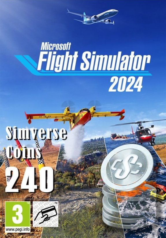 Microsoft MS ESD MS Flight Simurokovor 2024 - 240 Simverse Coins XSS ML