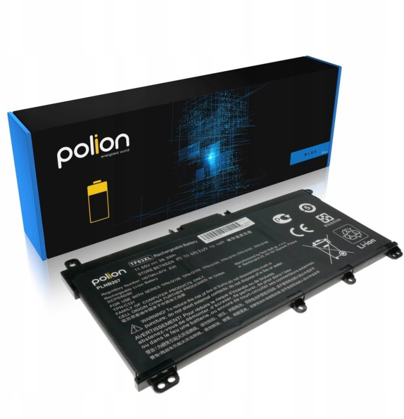 Polion Bateria do Notebooka HP TF03XL Pavilion 14-BF 15-CC 17-AR 3400mAh