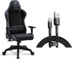 SENSE7 Spellcaster FUKU PU czarny + kabel usb