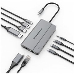 Conceptronic 10-1 Dock USB-C->HDMI/2xUSB-A/3xUSB-C/100WPD (DONN34G)