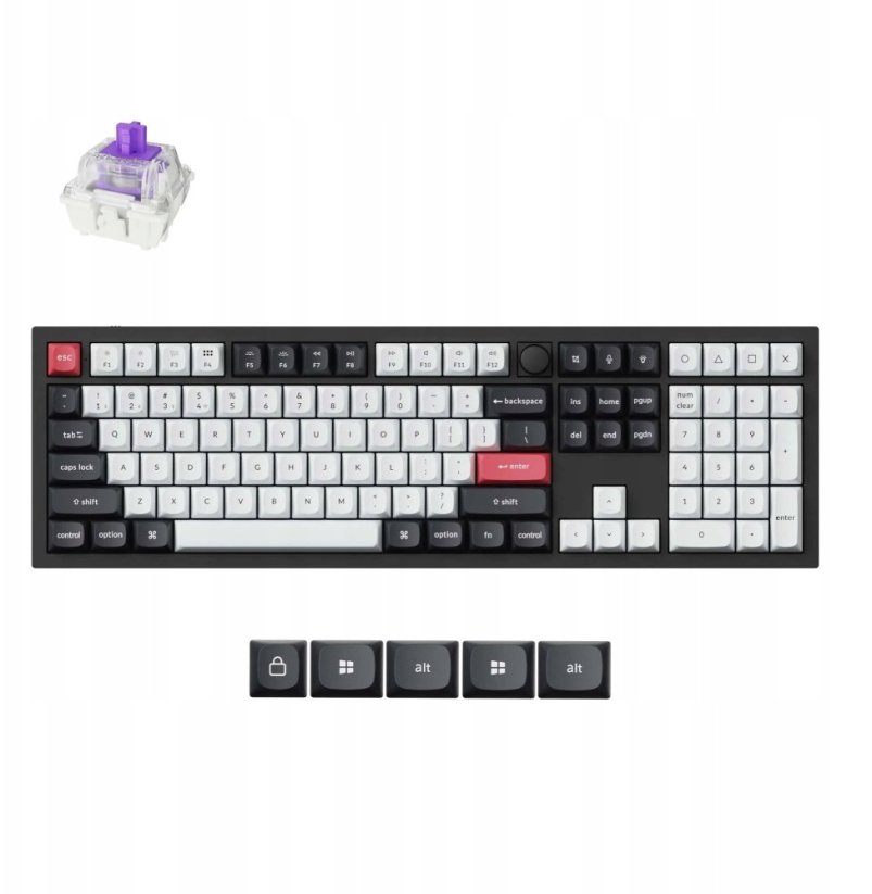 Keychron Q6 HE QMK Gateron Double-Rail Magnetic Nebula (Q6H-M1)