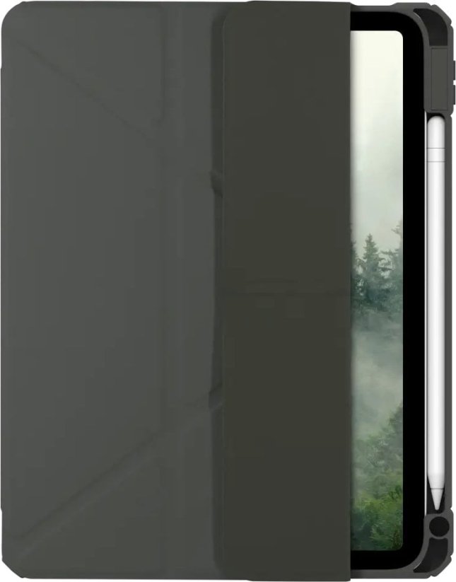 dbramante London ICON Flip-case do tabletu vyrobená z plastu leśny cień fur Apple 11-inch iPad Air M3 Wi-Fi, M3 Wi-Fi + Cellular