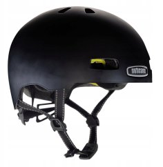 MET Nutcase Street Onyx Solid Mips Cycling Helmet, 52-56 cm