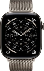 NoName Apple Watch Series 11 GPS + Cellular 46mm Natural Titanium Case with Natural Milanese Loop - M/L - MFD04ET/A