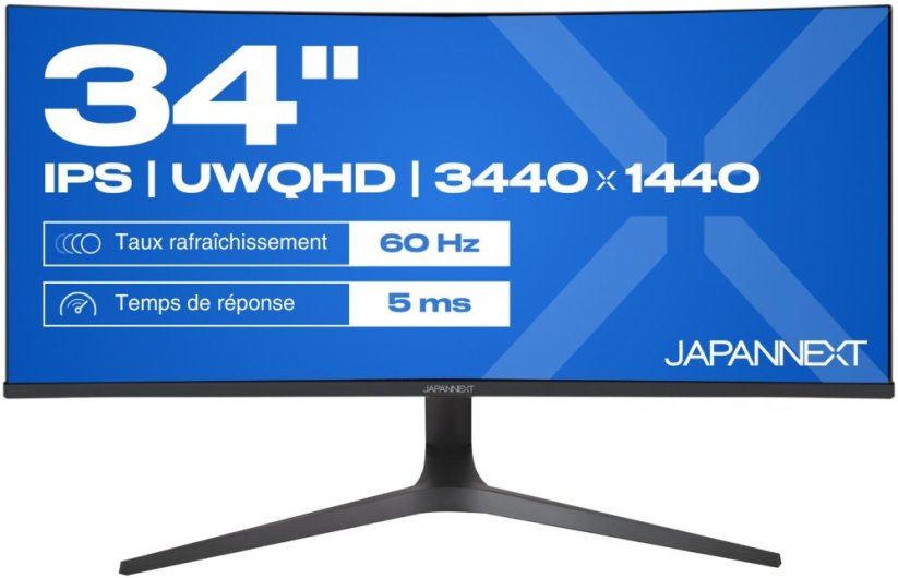 JAPANNEXT 86,4cm JN-IPS340UWQHD60C-C65W-HS-W curved UWQHD