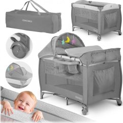 Ricokids Postieľka Turistické 125x65x78cm RK-242 sivé