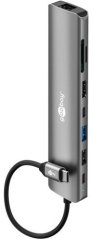 Goobay Slim 8-portowy koncentrator USB z HDMI™ i RJ45, 5 Gbit/s