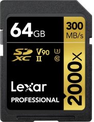 Lexar Professional 2000x SDXC 64 GB Class 10 UHS-II/U3 V90 (LSD2000064G-BNNNG)