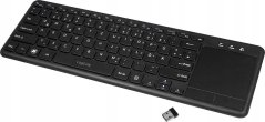 LogiLink LogiLink Tastatur Wireless mit Touchpad, 2,4 GHz, schwarz