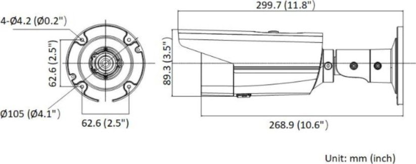 Hikvision KAMERA IP DS-2CD2T83G2-4LI(2.8mm)