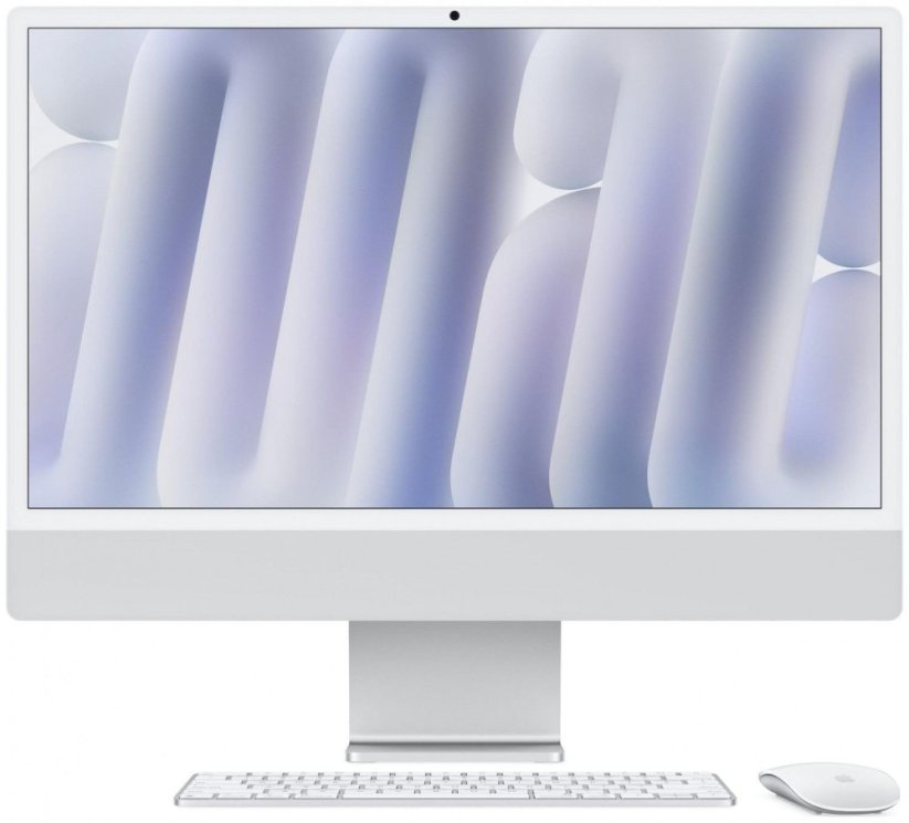 Apple iMac24" Silver/M4-8C-CPU,8C-GPU/16GB/512GB SSD/NK-ID-Deutsch/MM2/1GB Ethernet