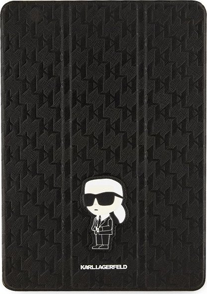 Karl Lagerfeld Etui Karl Lagerfeld KLFC10SAKHPKK Apple iPad 10.2 2019/2020/2021 (7., 8. i 9. generacji) Čierny/black Saffiano Monogram Ikonik Magnet Allover