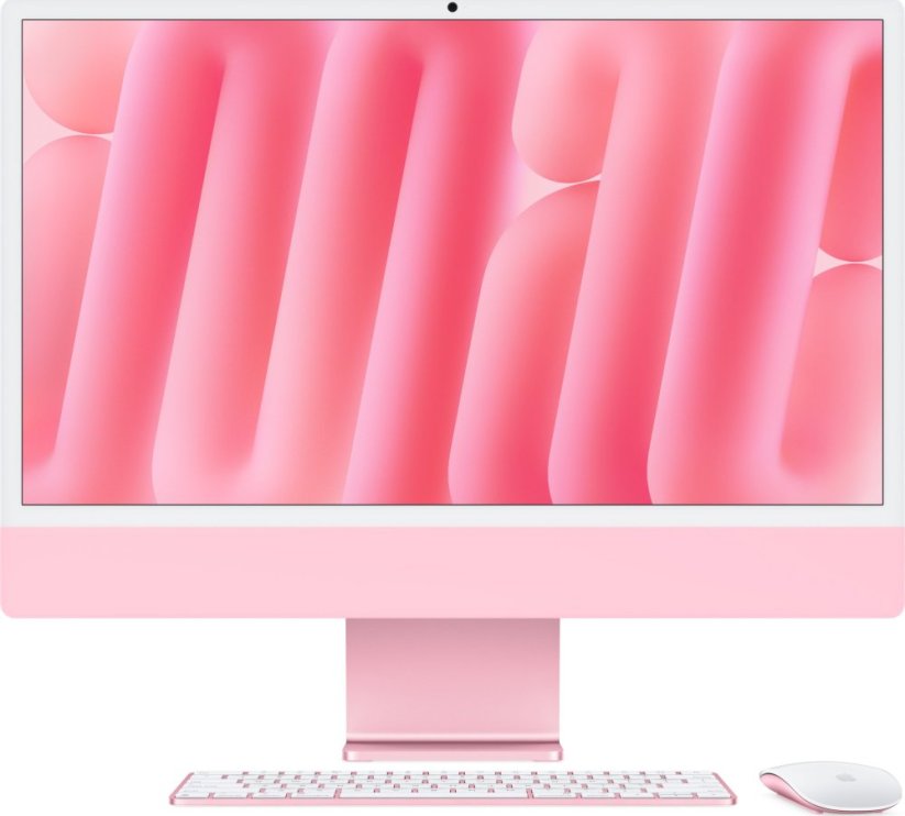 Apple 24inch iMac with Retina 4.5K display Apple M4 chip with 8core CPU and 8core GPU 16GB 256GB SSD Pink